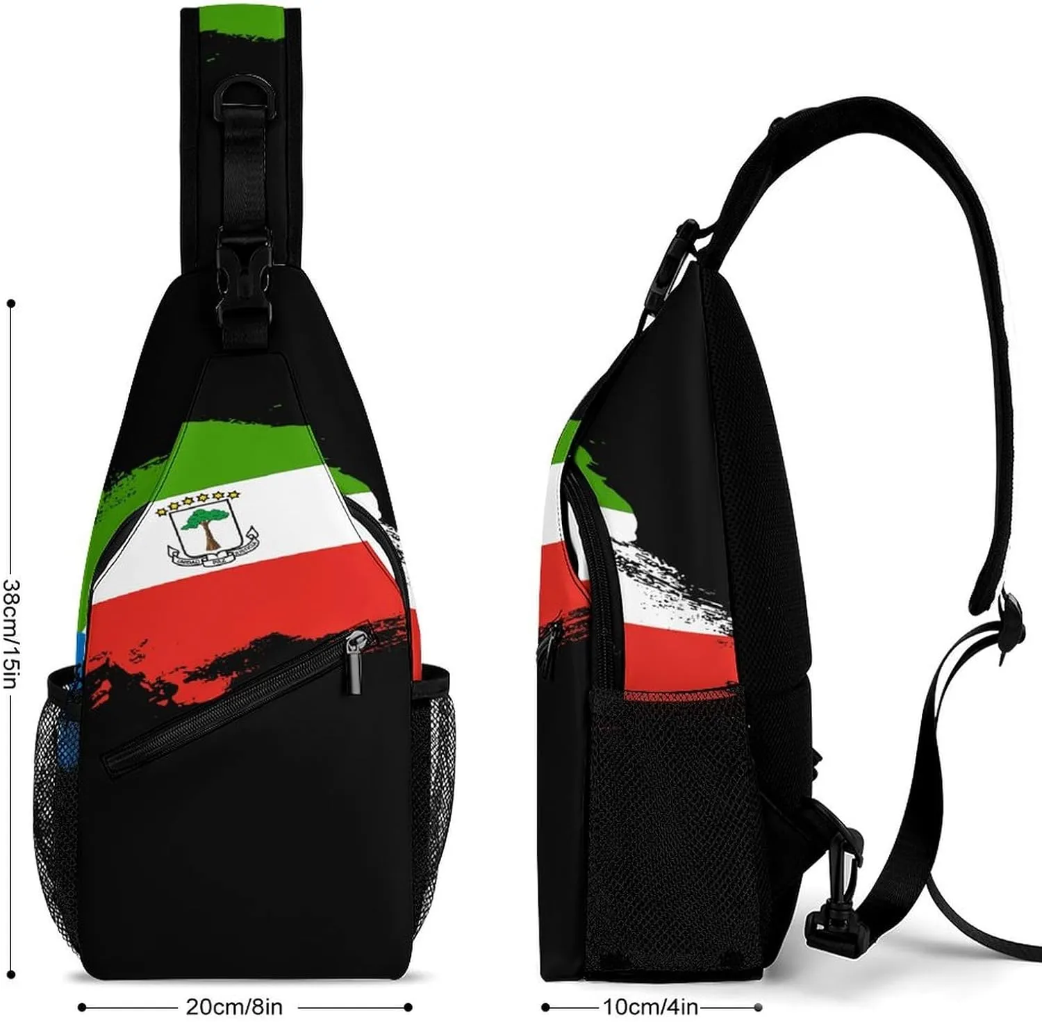 Finland Flag Brush Stroke Sling Bag Crossbody Chest Bag Shoulder Bag For Travel Hiking Cycling Camping