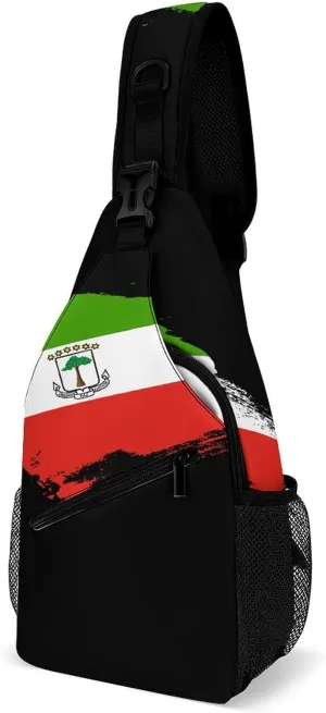 Finland Flag Brush Stroke Sling Bag Crossbody Chest Bag Shoulder Bag For Travel Hiking Cycling Camping