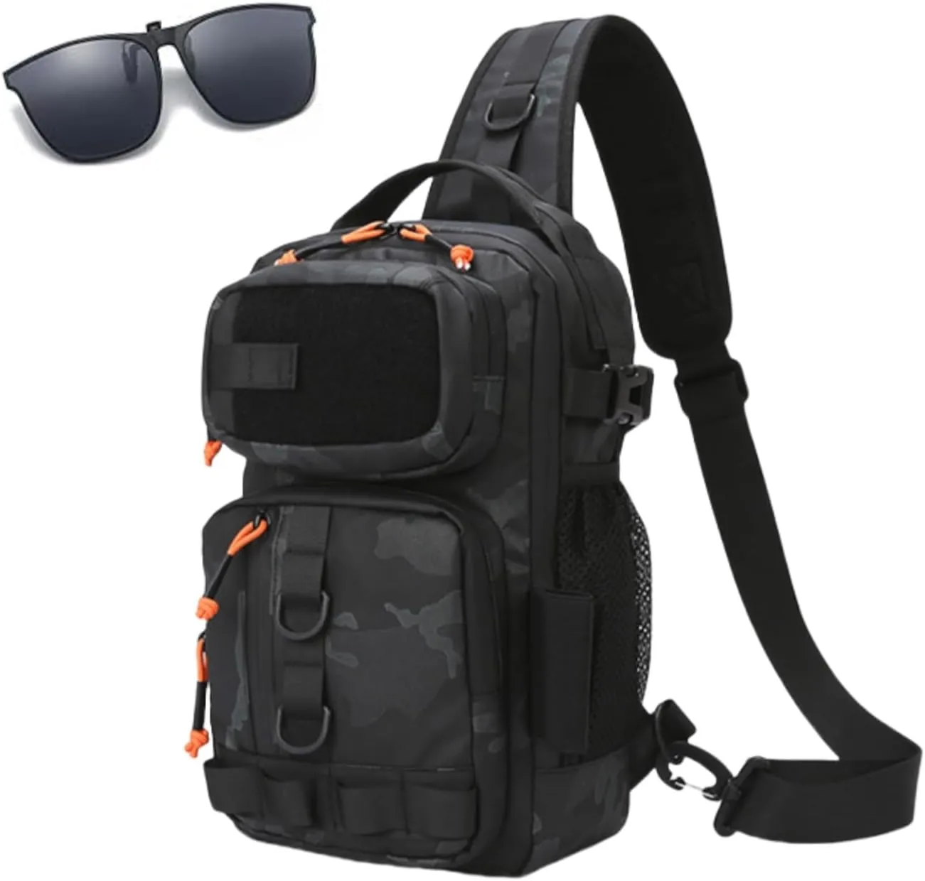 Fishing Backpack Tackle Storage Bag,Outdoor Waterproof Fish Shoulder Bag,Versatile Fishing Backpack with Rod Holder