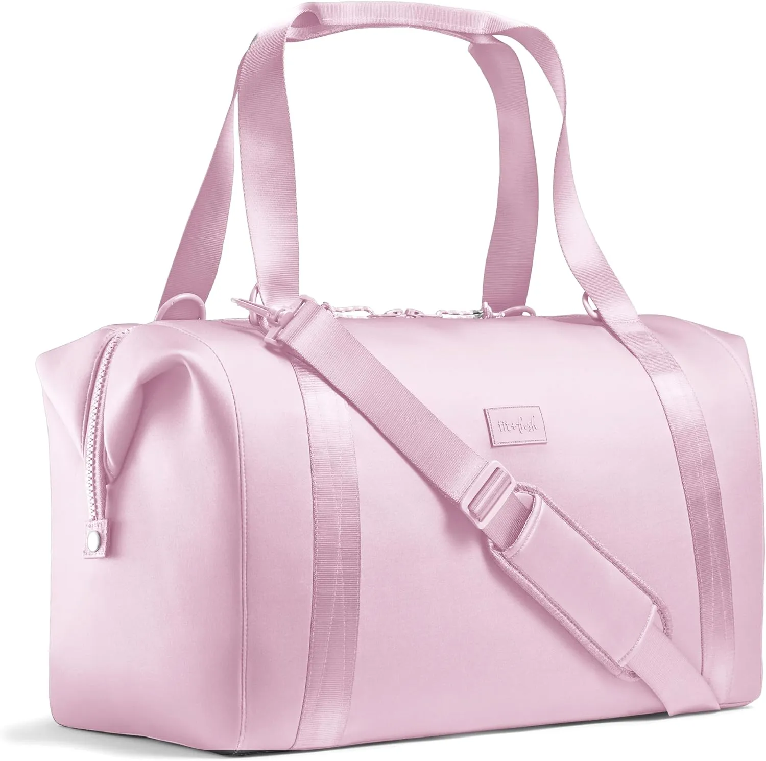 Fit & Fresh Premium Neoprene Weekender Bag With Trolley Sleeve - Large Overnight, Carry-on, Duffel, Gym, and Hospital Bag for Labor & Delivery