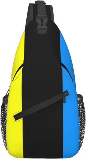Flag of Noarootsi Parish Crossbody Bags For Women Men Chest Backpack Gym Shoulder Bag Travel Outdoor Sports Casual Crossbody Bags