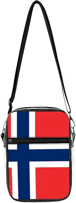 Flag of Norway Clear Purse Stadium Crossbody Bags with Adjustable and Removable Strap Shoulder Handbags