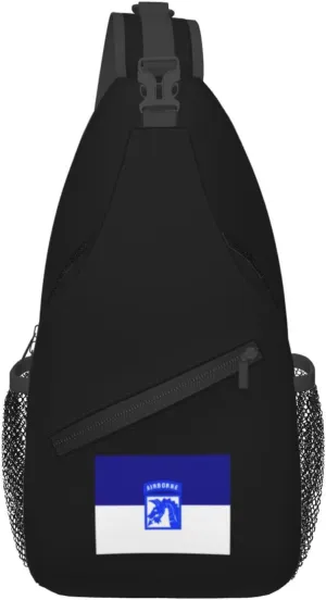 Flag of the United States Army XVIII Airborne Corps Crossbody Bags For Women Men Chest Backpack Gym Shoulder Bag Travel Outdoor Sports Casual Crossbody Bags