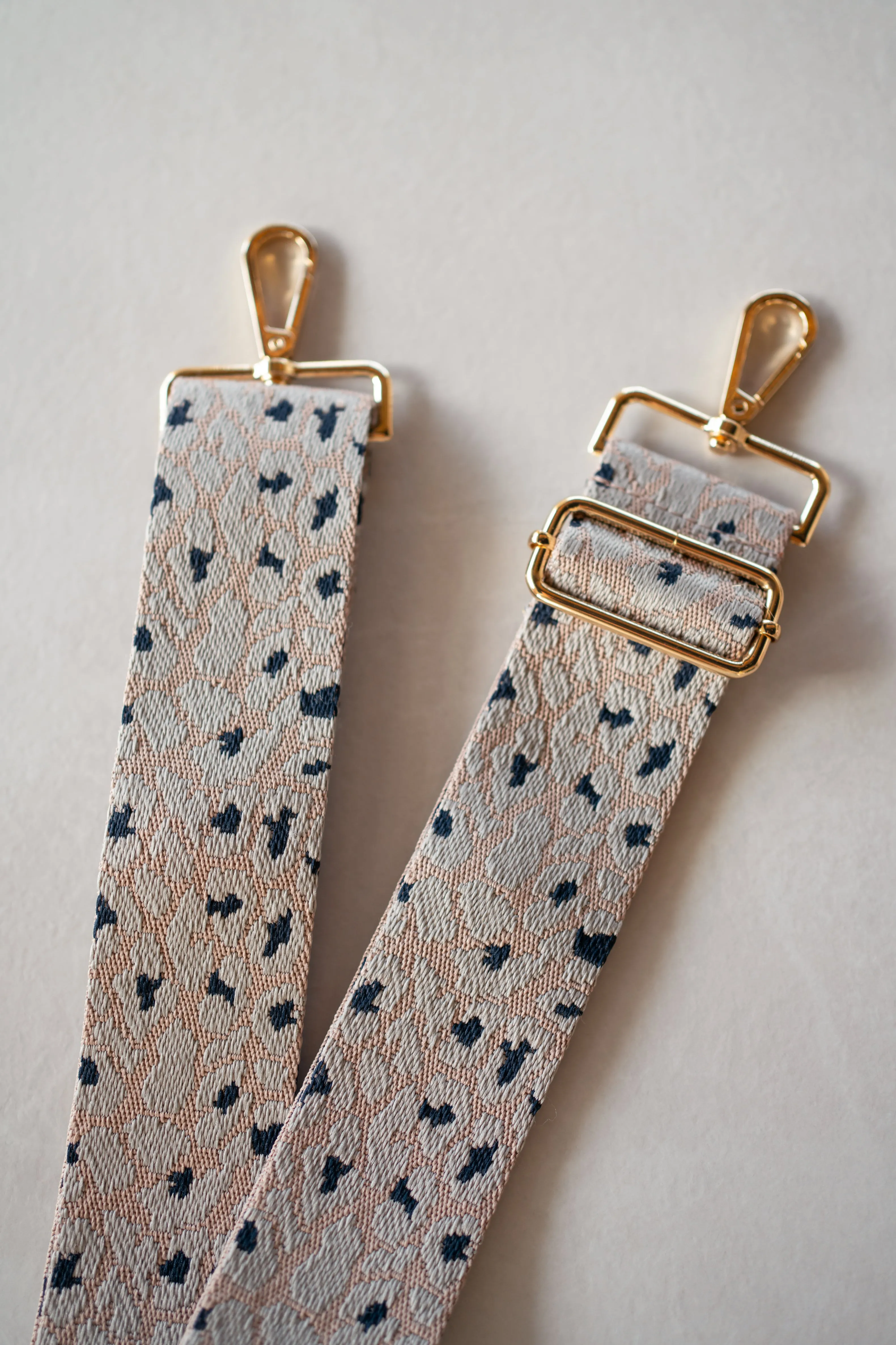 Floral Embroidered Crossbody Bag Strap