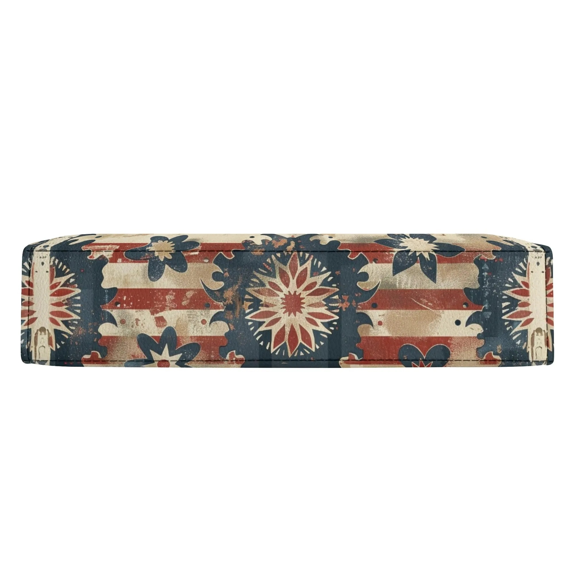 Floral Stars Bible Cover Purse – Patriotic Faith Crossbody Bag in Red White and Blue