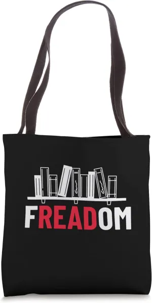 fREADom - I Read Banned Books - Banned Books Week Librarian Tote Bag