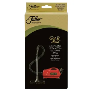 Fuller Brush Got It Maid HEPA Media Bags #  FGH-6 - 6 bags   1  Charcoal Filter