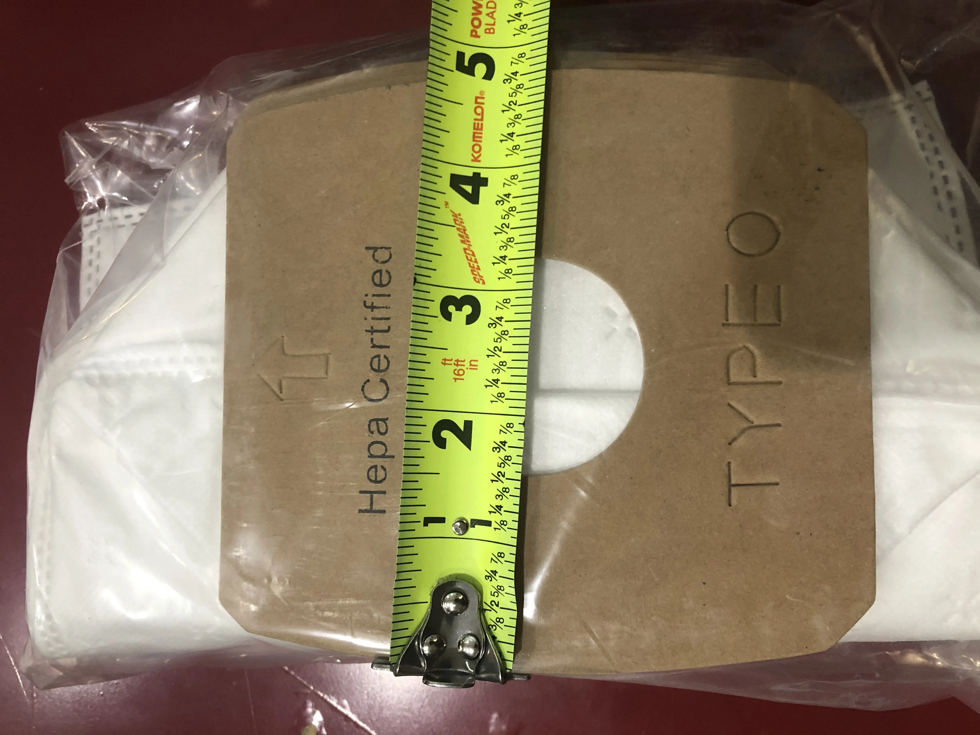 Fuller Brush Got It Maid HEPA Media Bags #  FGH-6 - 6 bags   1  Charcoal Filter