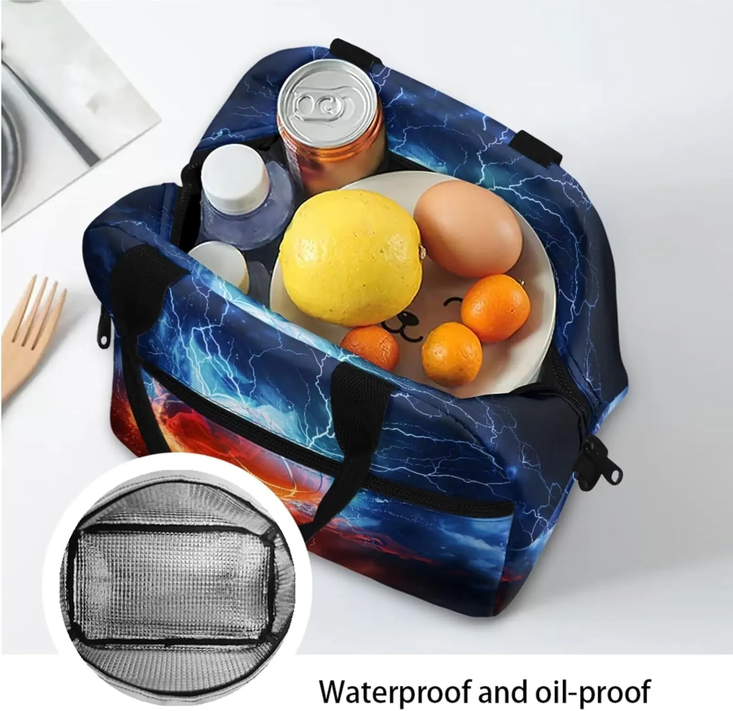Funny Basketball Print Backpack for Girls 8-10 Elementary School Bag with Lunch Tote Bag Pencil Case Bottle Sleeve 4 in 1 Lightweight Backpack Purse Teens Camping Insulated Lunch Bag