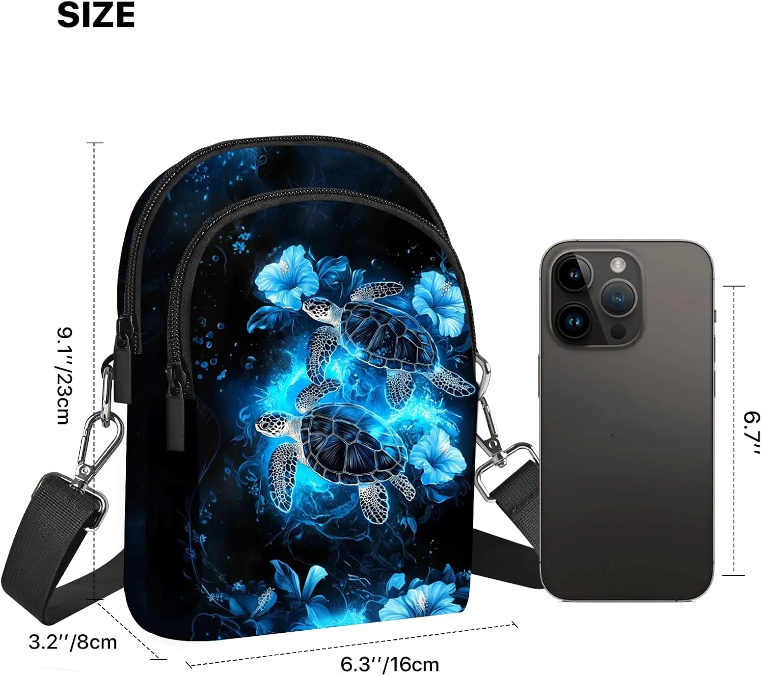FyLybois Crossbody Purse for Women Cell Phone Bag Casual Shoulder Bags Wallet with Adjustable Strap for Travel