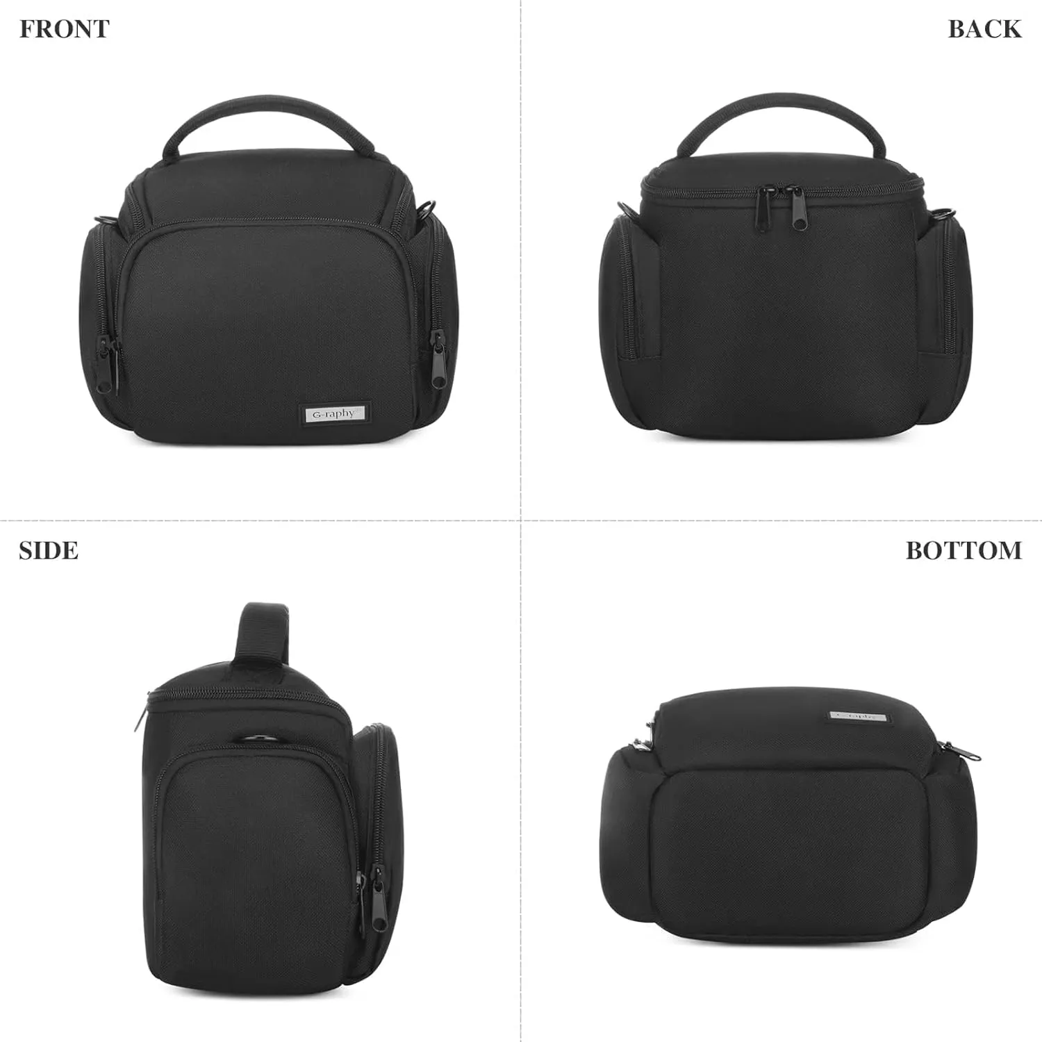 G-raphy Camera Bag Camera Case Photography Accessories Camera Crossbody Bag with Removal Straps for Women Men