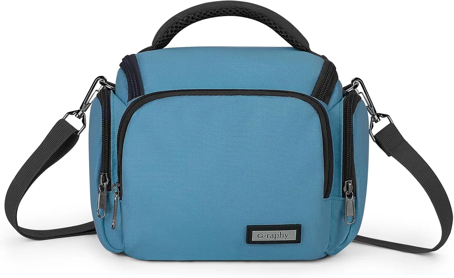 G-raphy Camera Bag Camera Messenger Bags Teal with Removable Dividers and Straps for Dslr SLR Cameras and other Accessories (Teal)
