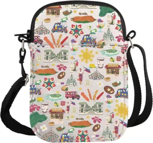 G2TUP Filipino Lover Gift Filipino Design Crossbody Bag Philippines Travel Bag Philippine Culture Lover Filipino Trip Gift