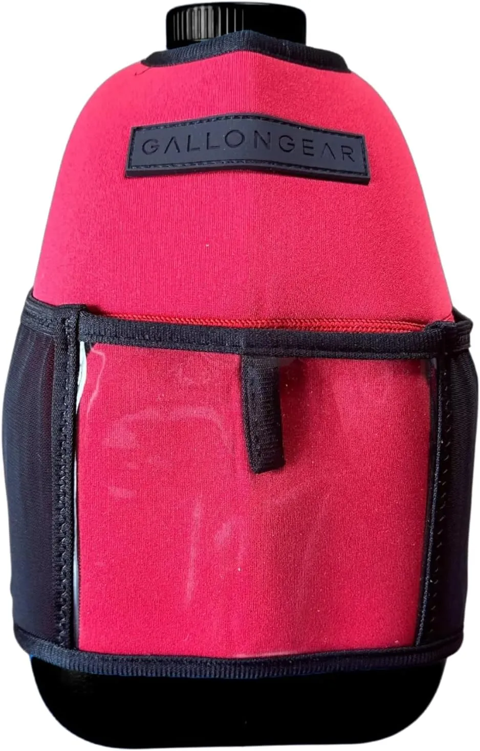 Gallon Gear 1 Gallon Fitness Hydration Cover | Neoprene Insulated Cooling & Portable Gym Water Bottle Carrier | CASE with Storage Pockets