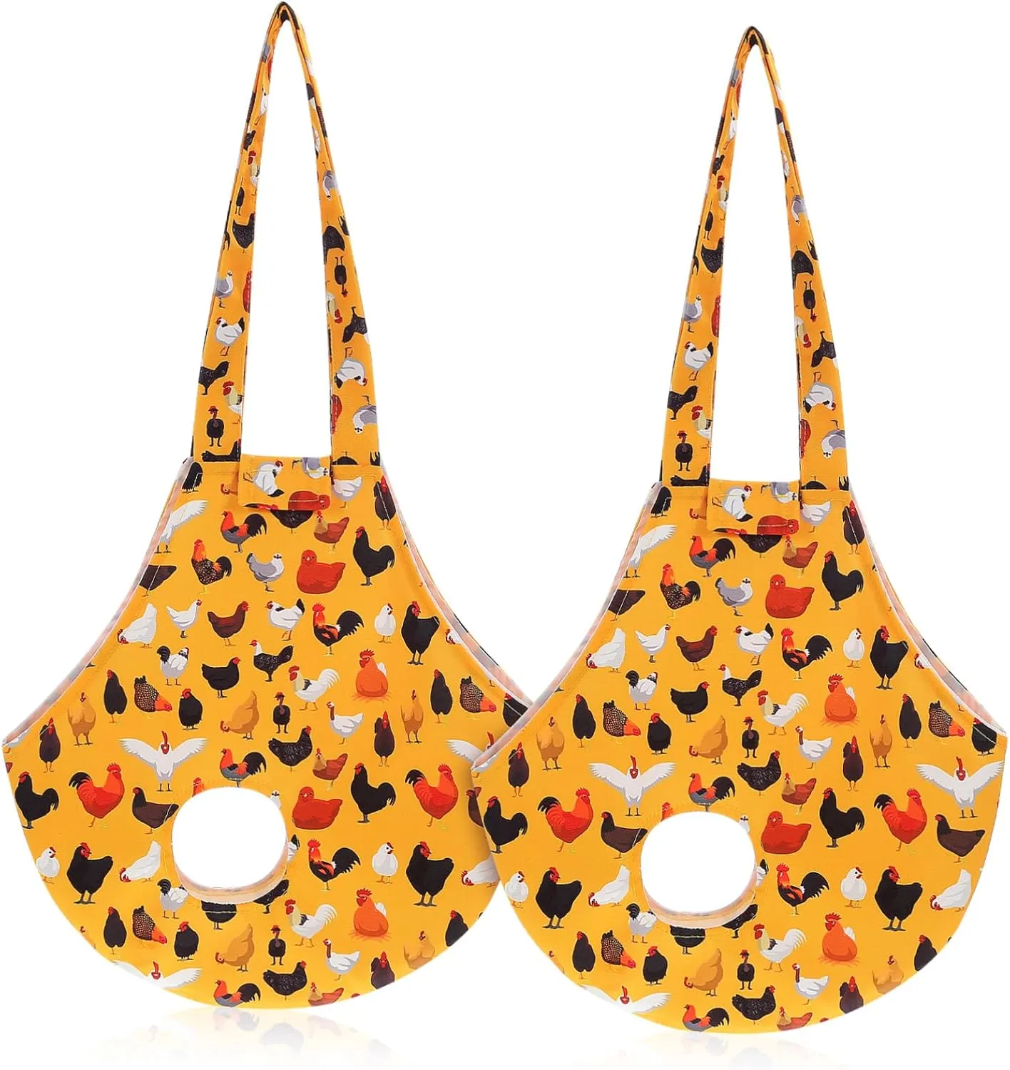 GANAZONO 2pcs Chicken Carrier Sling Bag Plush Chicken Outing Bag Feet Space Convenient Closure for Travel