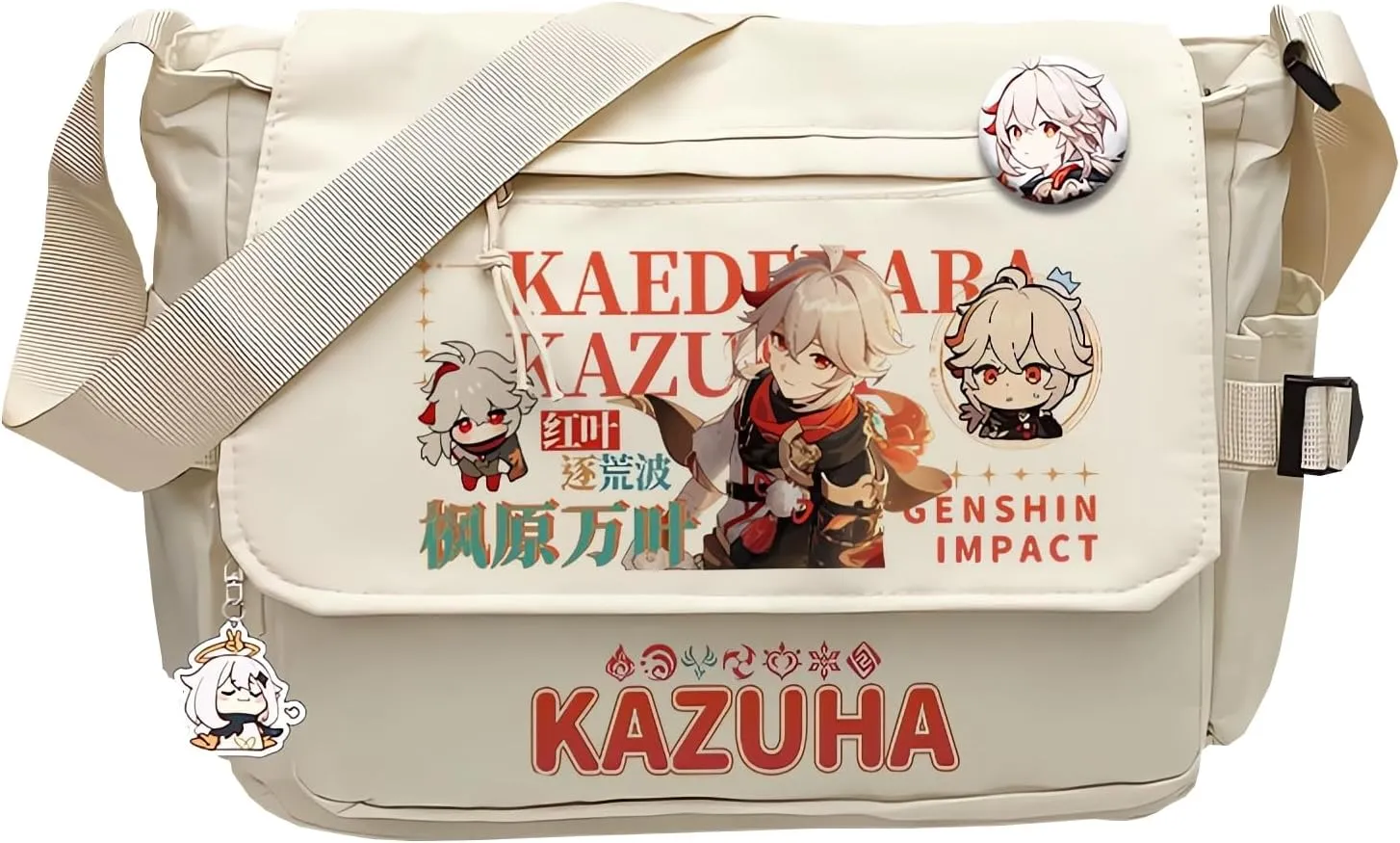 Genshin Impact Handbag Chevreuse Crossbody Bag Cute Single Shoulder Bag Adult 3D Print Anime Backpack Bag
