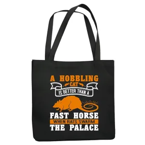 Gift For Royalty The Wisdom Of Rats For Kings Queens Navy Black Multicolor Canvas Tote Bag