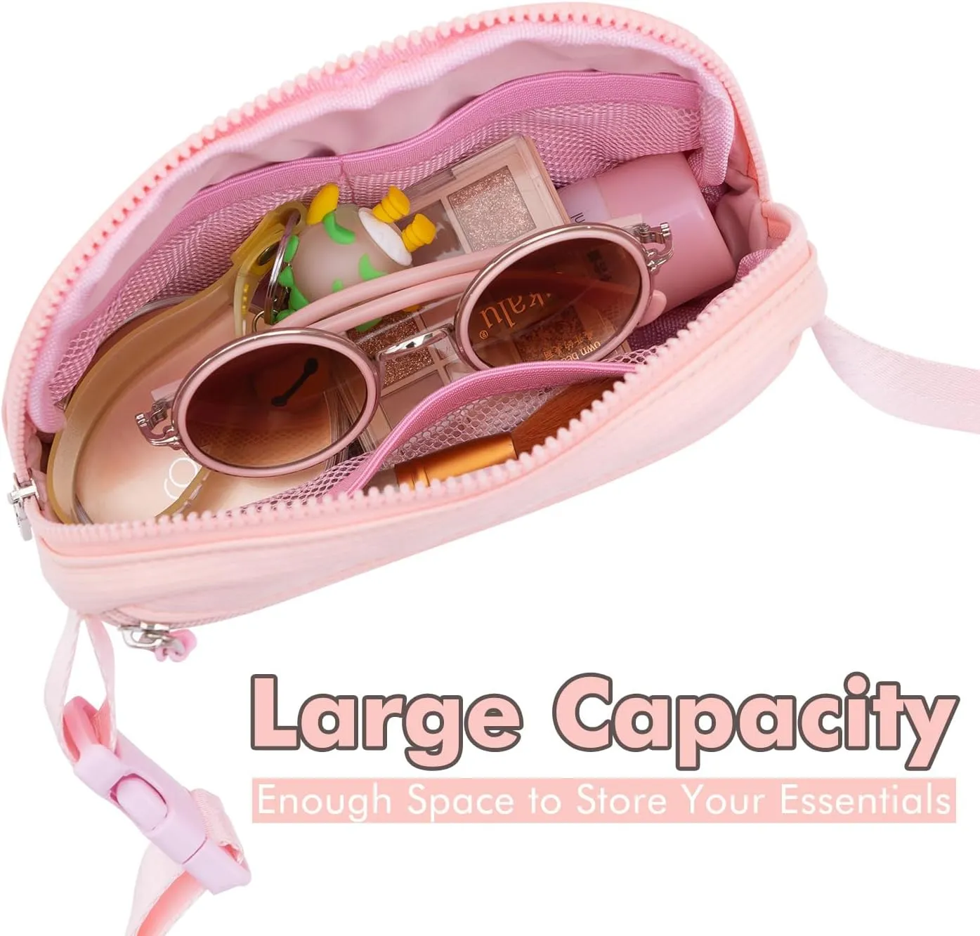 Gifts for Girls 3 4 5 6 7 8 9 10 11 12 Year Old Teens Kids Daughter Sister Gifts for Women ，Letter Patch Fanny Pack Belt Bag Cute Stuff for Girls Women Teen Trendy Crossbody Bags (Pink)