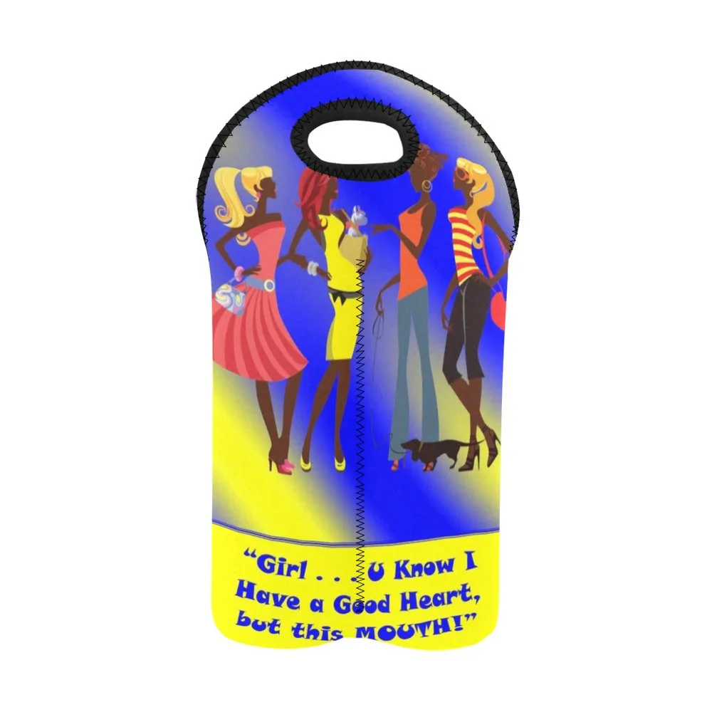 Girl 4 Girls Chillin' 2-Bottle Wine Carrier