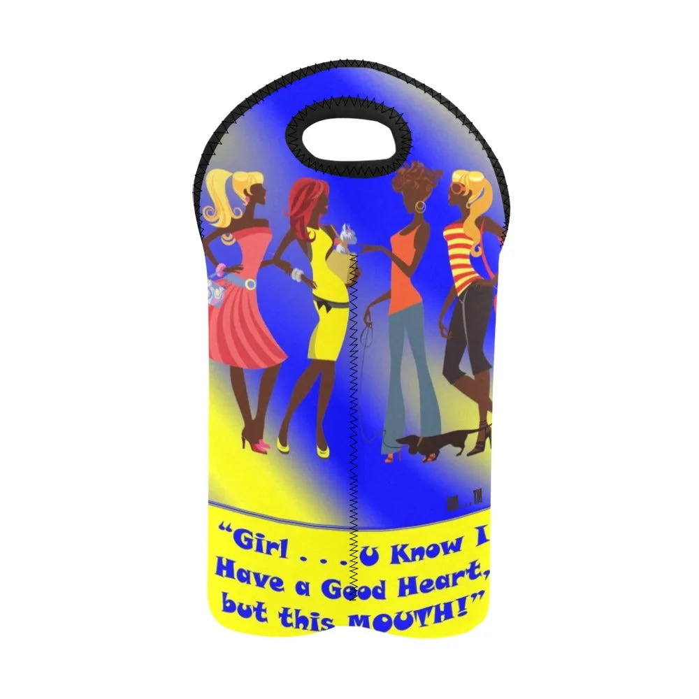 Girl 4 Girls Chillin' 2-Bottle Wine Carrier