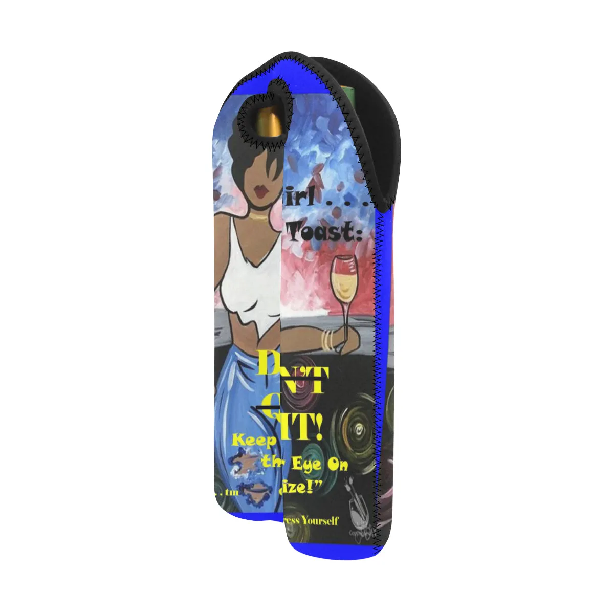 Girl Don't Quit Do It 2-Bottle Wine Carrier