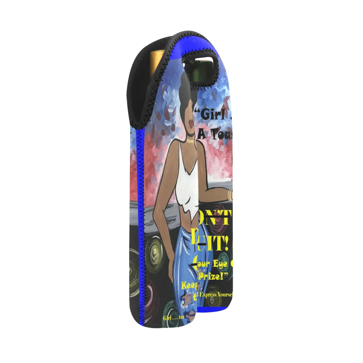 Girl Don't Quit Do It 2-Bottle Wine Carrier