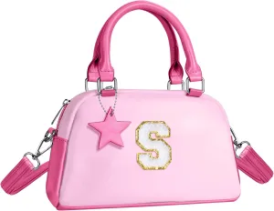 Girls Purse Gifts, Kids Handle Bag Wallet Crossbody Bag, Birthday Gifts Pouch for 4-12 Year Old Girl Toddler Preteens Teen, Handbag-hot pink-S