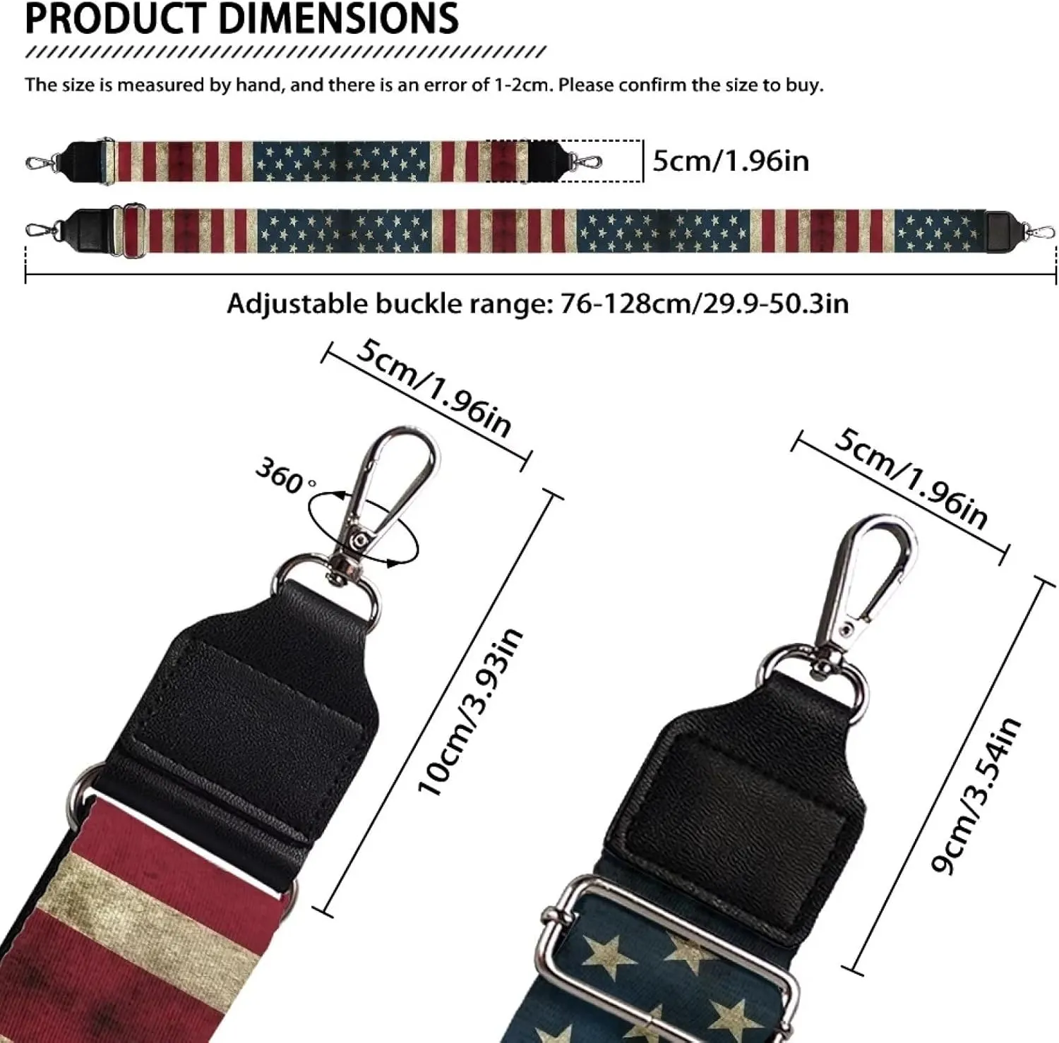 GLENLCWE Black Sea Turtle Octopus Purse Straps Wide Replacement Belt Adjustable Shoulder Strap for Crossbody Handbag Durable Luggage Strap