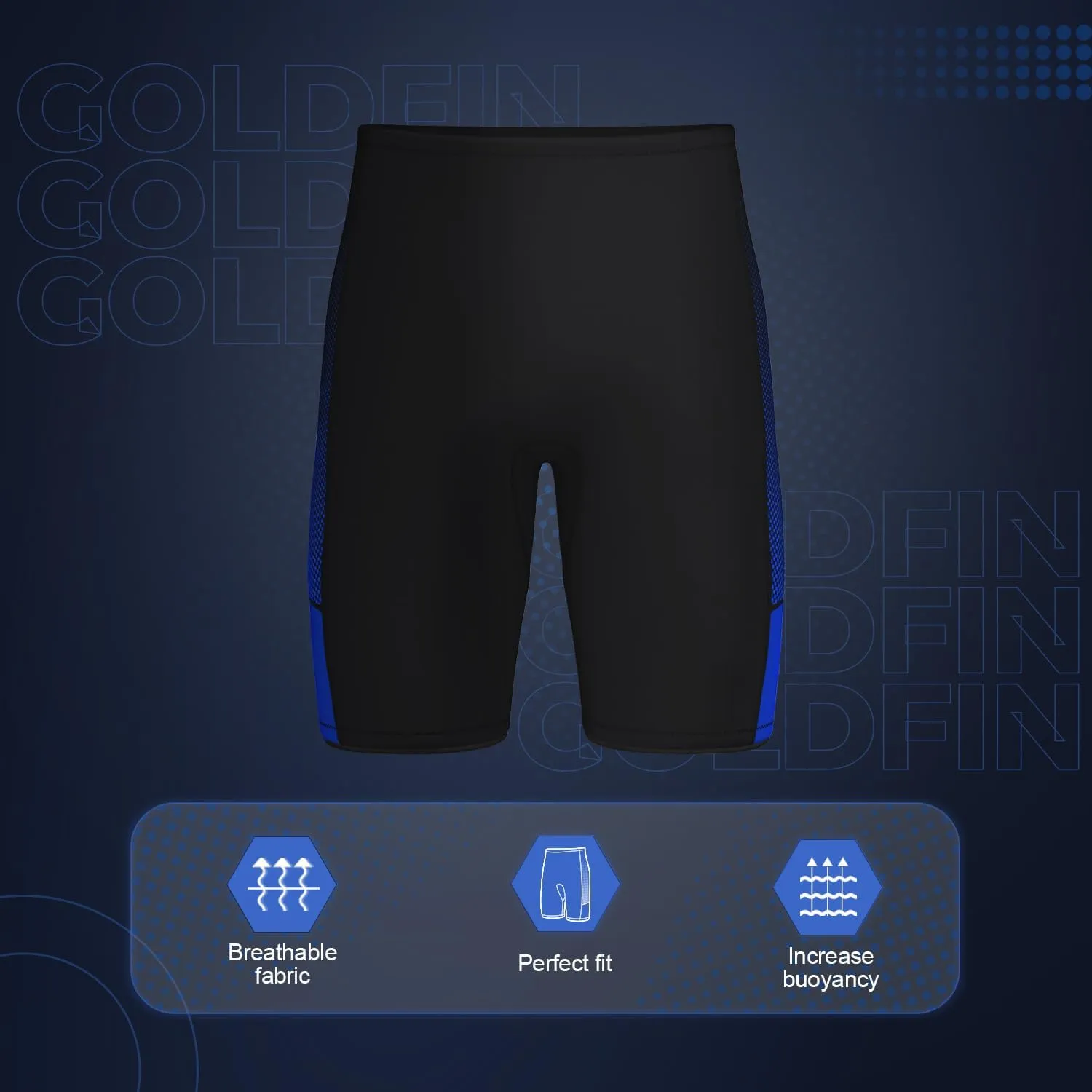 GoldFin Wetsuit Shorts Men, Mens 2mm Wet Suits Neoprene Short for Water Sports Diving Surfing Swimming Snorkeling