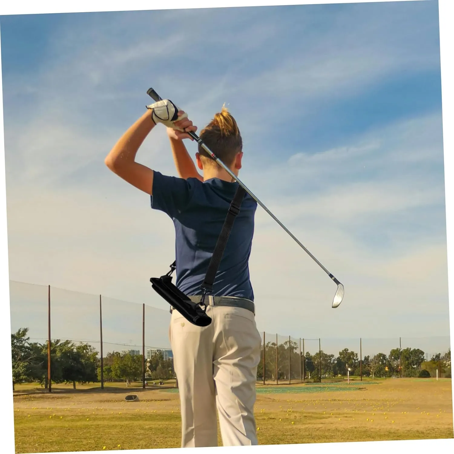 Golf Club Bag Portable Golf Bag First Clubs Practice Golf Ranges Bag for Covers Strap Lightweight Men