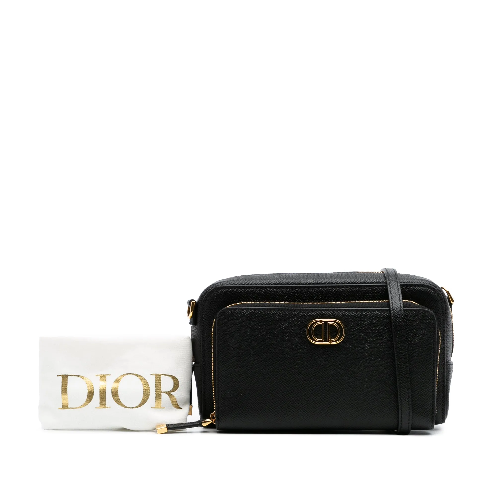 Grained Calfskin Caro Double Pouch