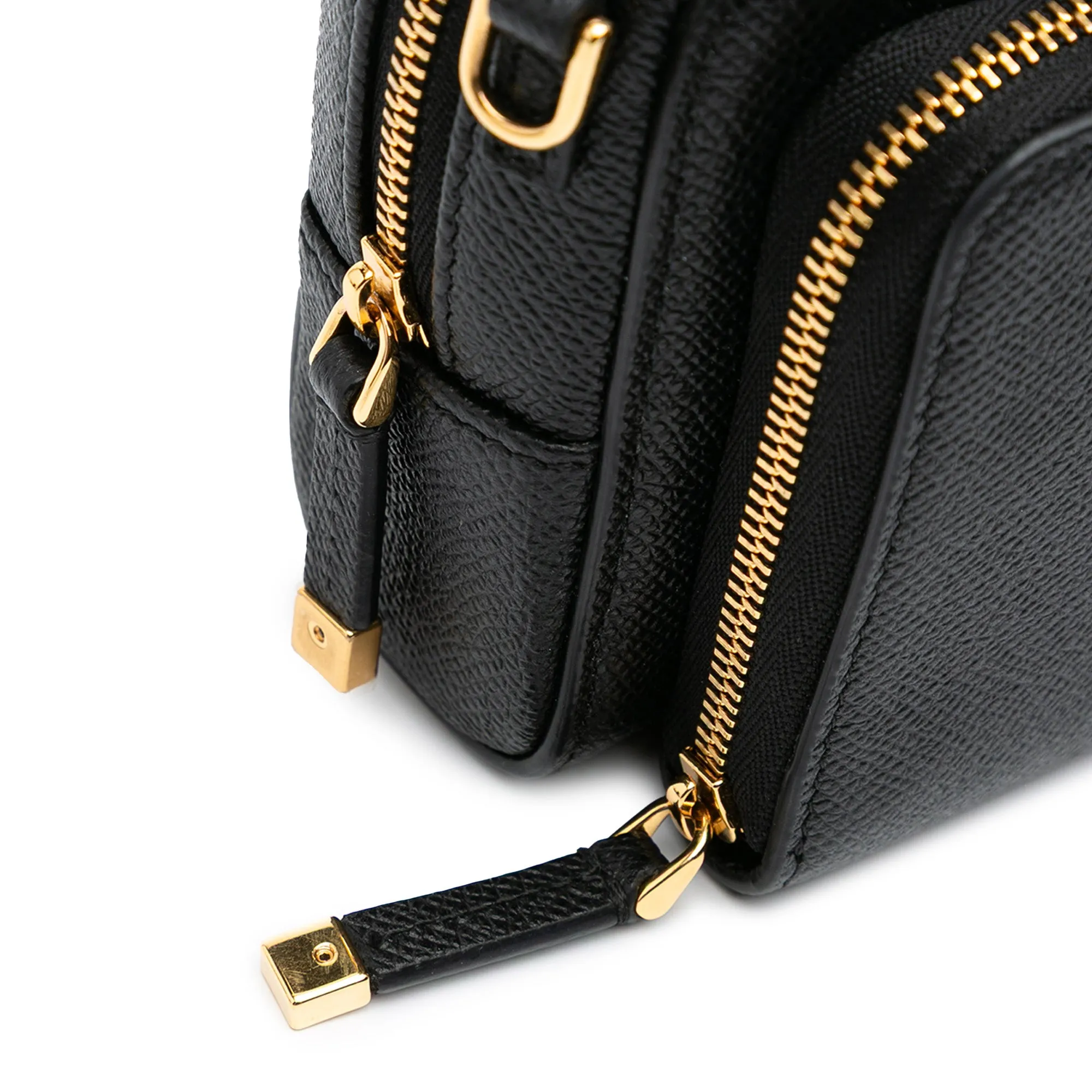 Grained Calfskin Caro Double Pouch