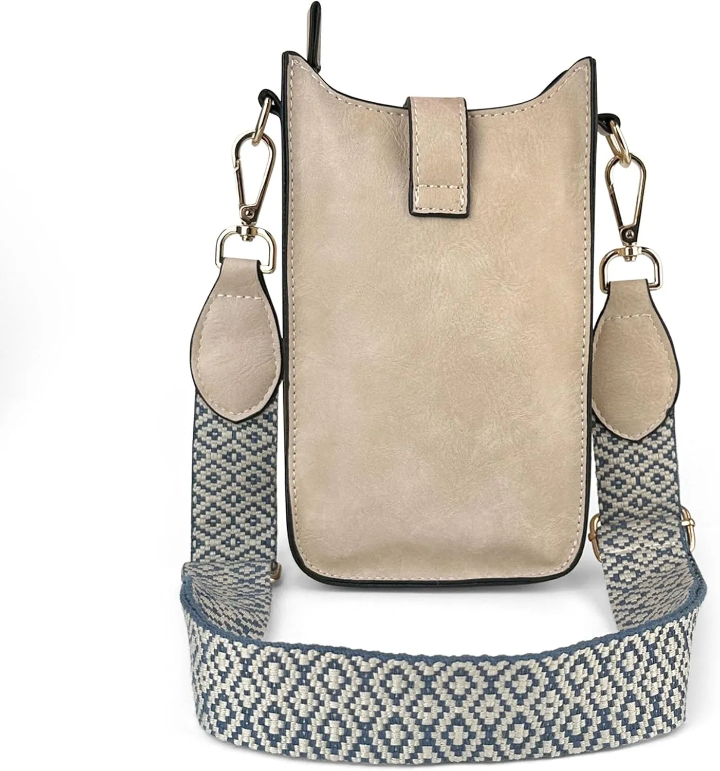 HAIBOLAN Small Crossbody Bags for Women Cell Phone Purse Holder Wallet with Adjustable Guitar Strap