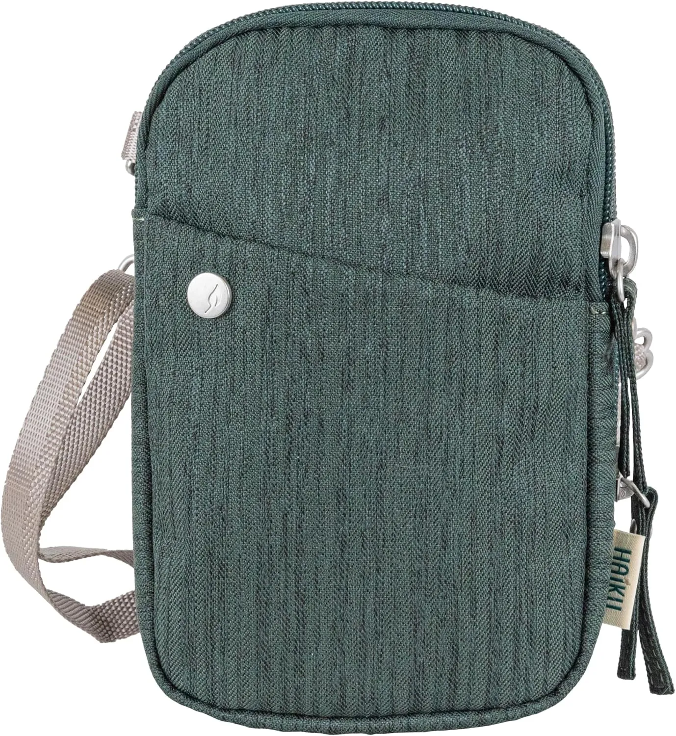 HAIKU Endeavor Pouch, Lightweight Small Crossbody bag, Zip-Around Cell Phone Travel Purse with Card Slots, Adjustable Strap
