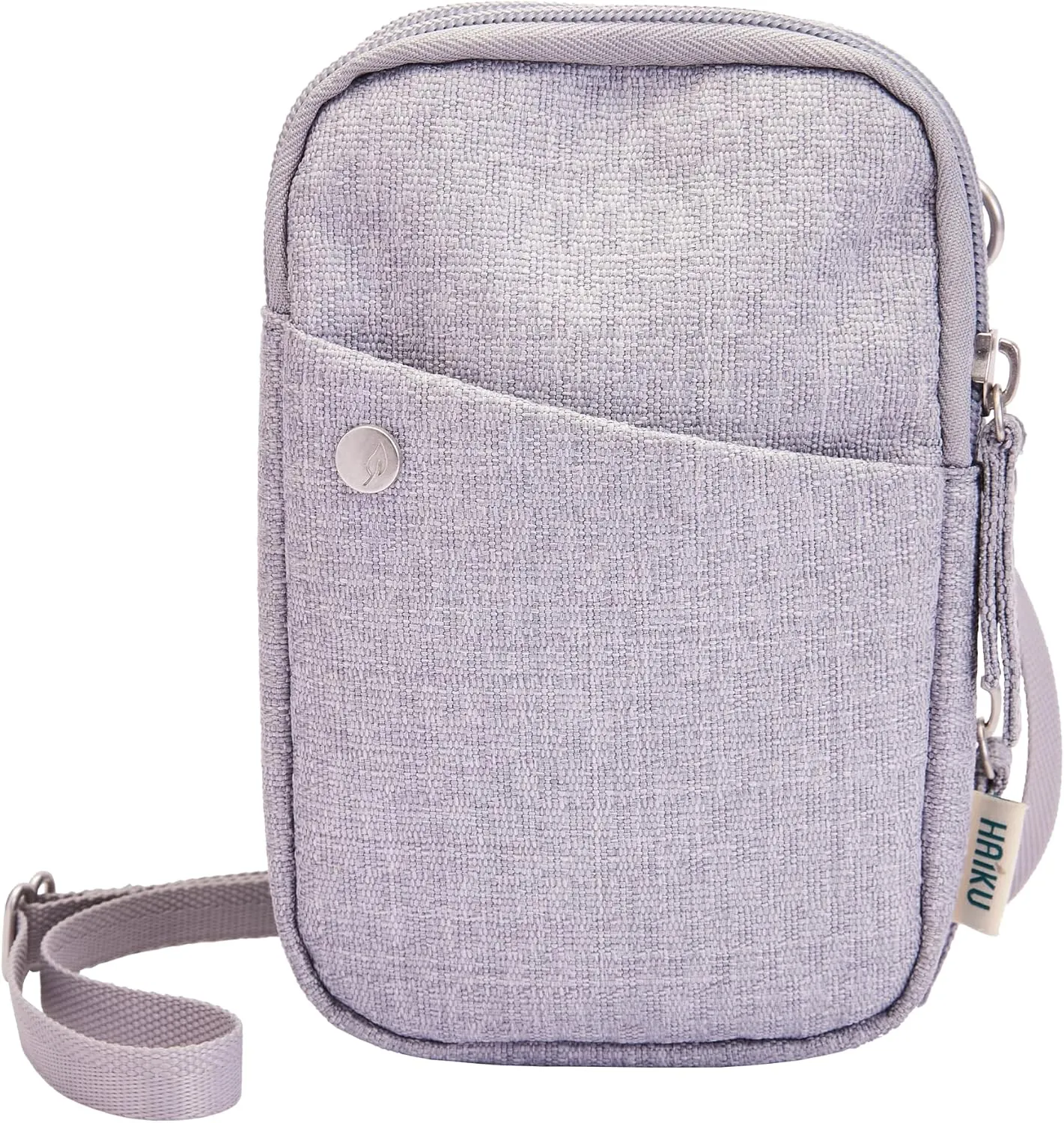 HAIKU Endeavor Pouch, Lightweight Small Crossbody bag, Zip-Around Cell Phone Travel Purse with Card Slots, Adjustable Strap
