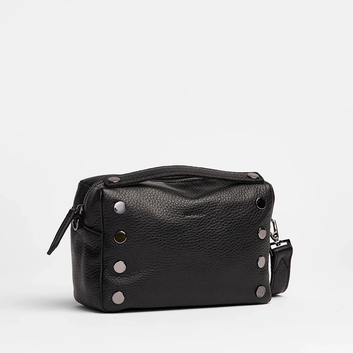 Hammitt Evan Small Crossbody in Black with Gunmetal