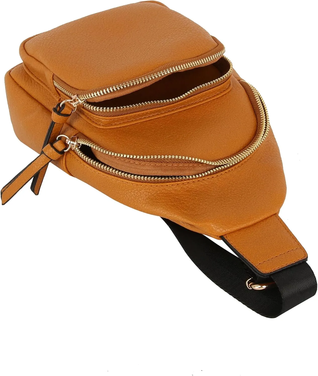 Handbag Republic Chic Simplicity PU Leather Crossbody Chest Bag with Adjustable Strap and Zipper Closure for Women