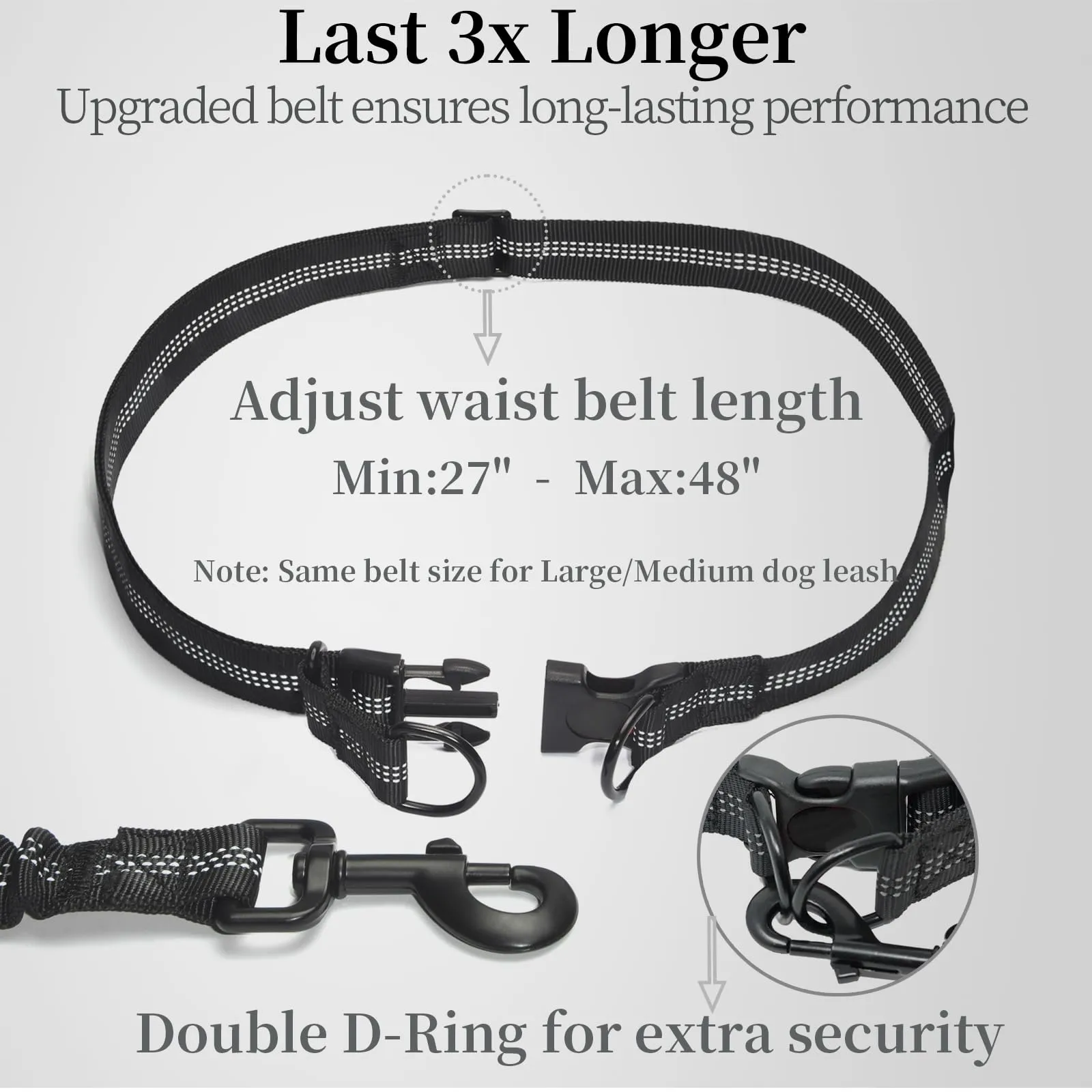 Hands Free Dog Leash with Storage Pouch