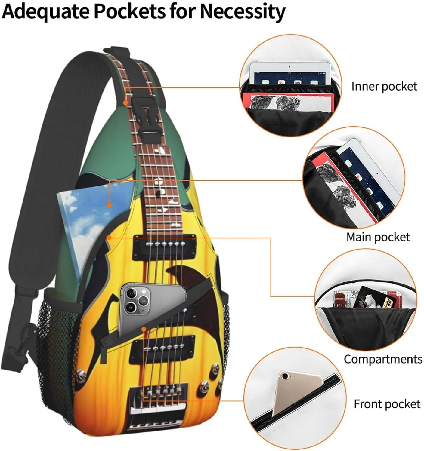 Happy-Halloween-Day Trick-Or-Treat Unisex Crossbody Backpack Travel Hiking Casual Chest Bags Lightweight Fashion