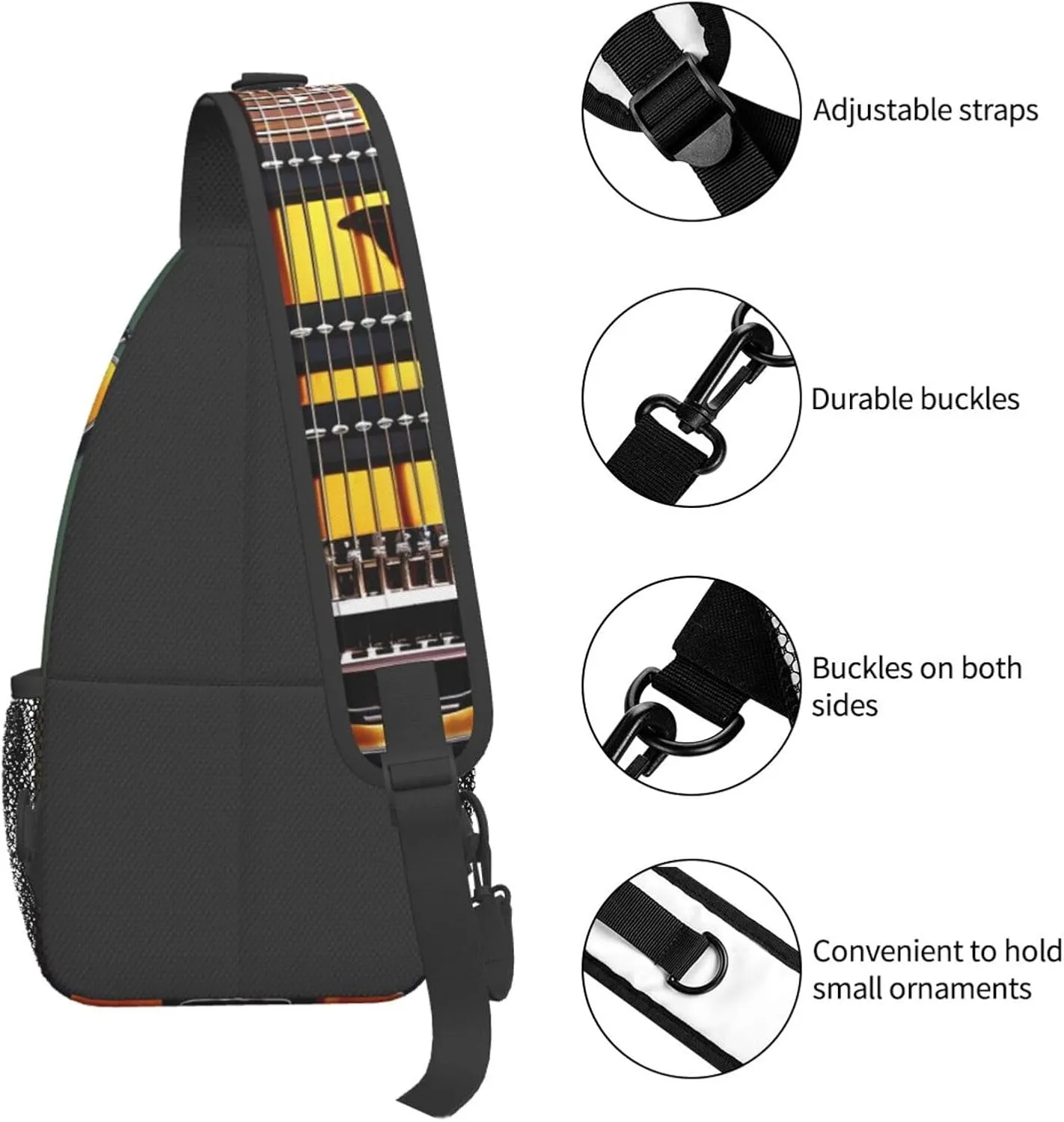 Happy-Halloween-Day Trick-Or-Treat Unisex Crossbody Backpack Travel Hiking Casual Chest Bags Lightweight Fashion