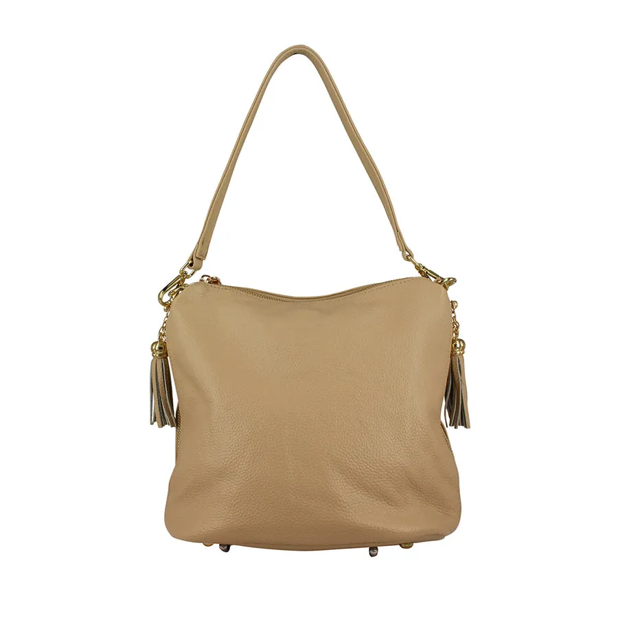 HARPER - NEUTRAL BEIGE LEATHER