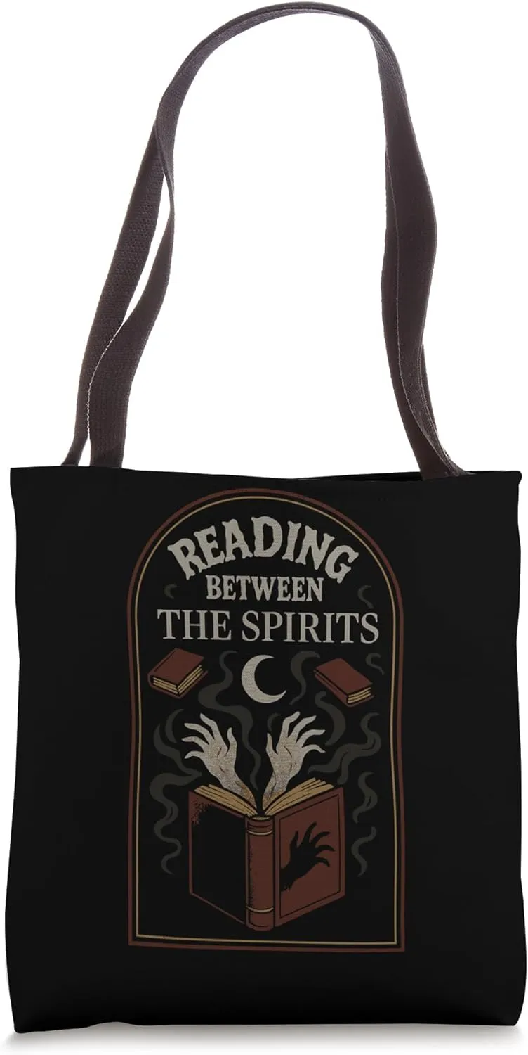 Haunted Library Gothic Books Ghostly Archives Spooky Reader Tote Bag