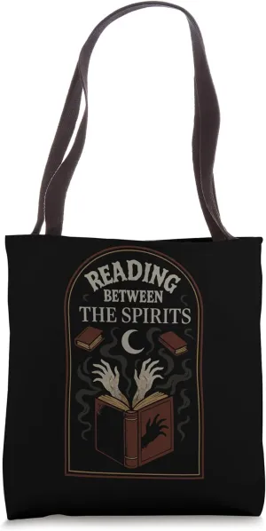 Haunted Library Gothic Books Ghostly Archives Spooky Reader Tote Bag