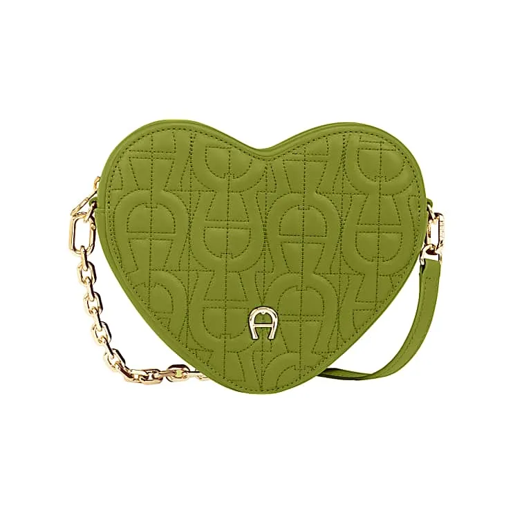 Heart Pouch Pistachio Green