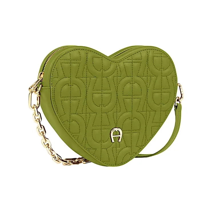 Heart Pouch Pistachio Green
