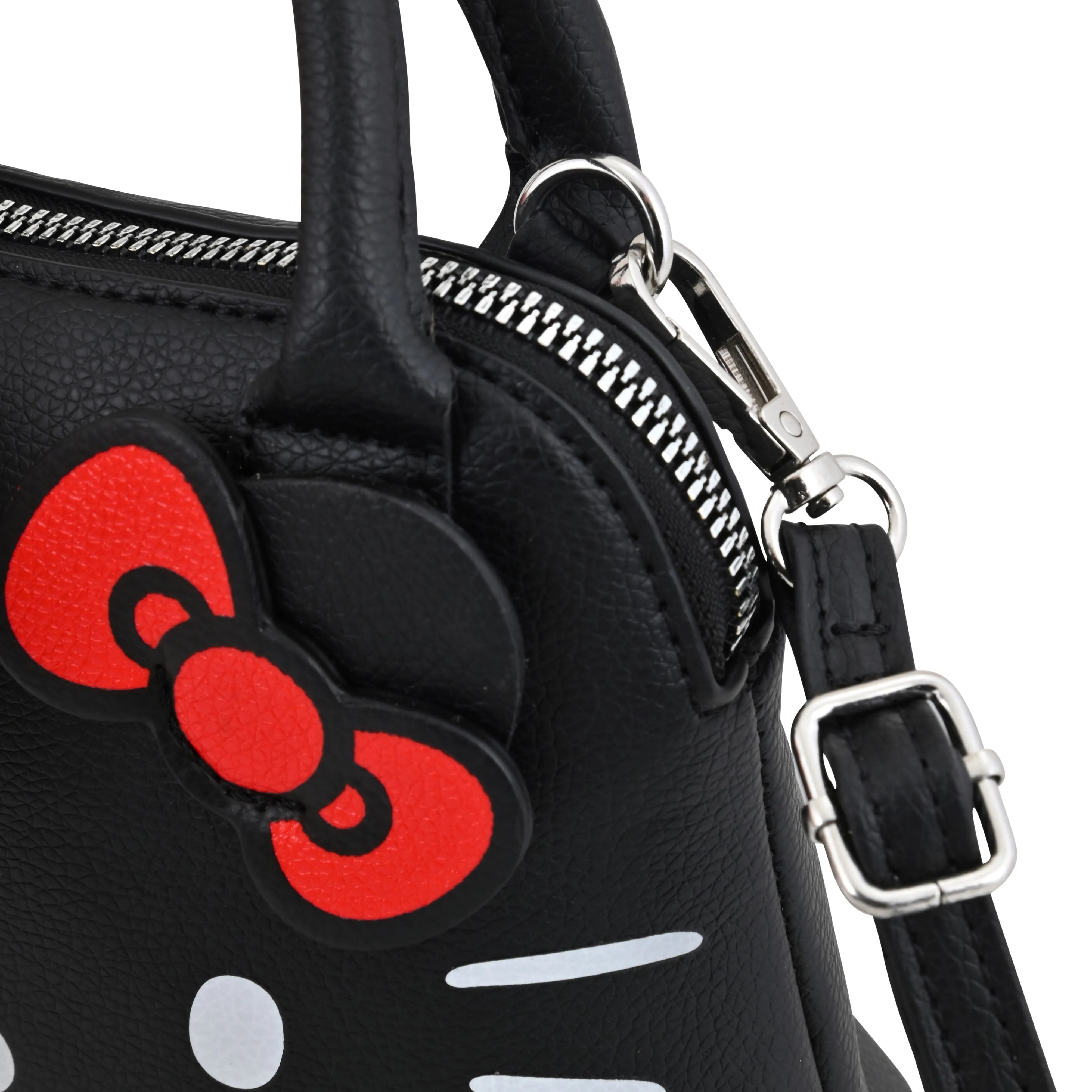 Hello Kitty Black Leather Shoulder & Crossbody Bag – Sanrio Official