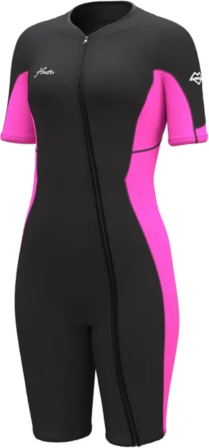 Hevto Women Wetsuit 3/2mm Neoprene Wet Suit Keep Warm in Cold Water for Surfing Swimming Diving
