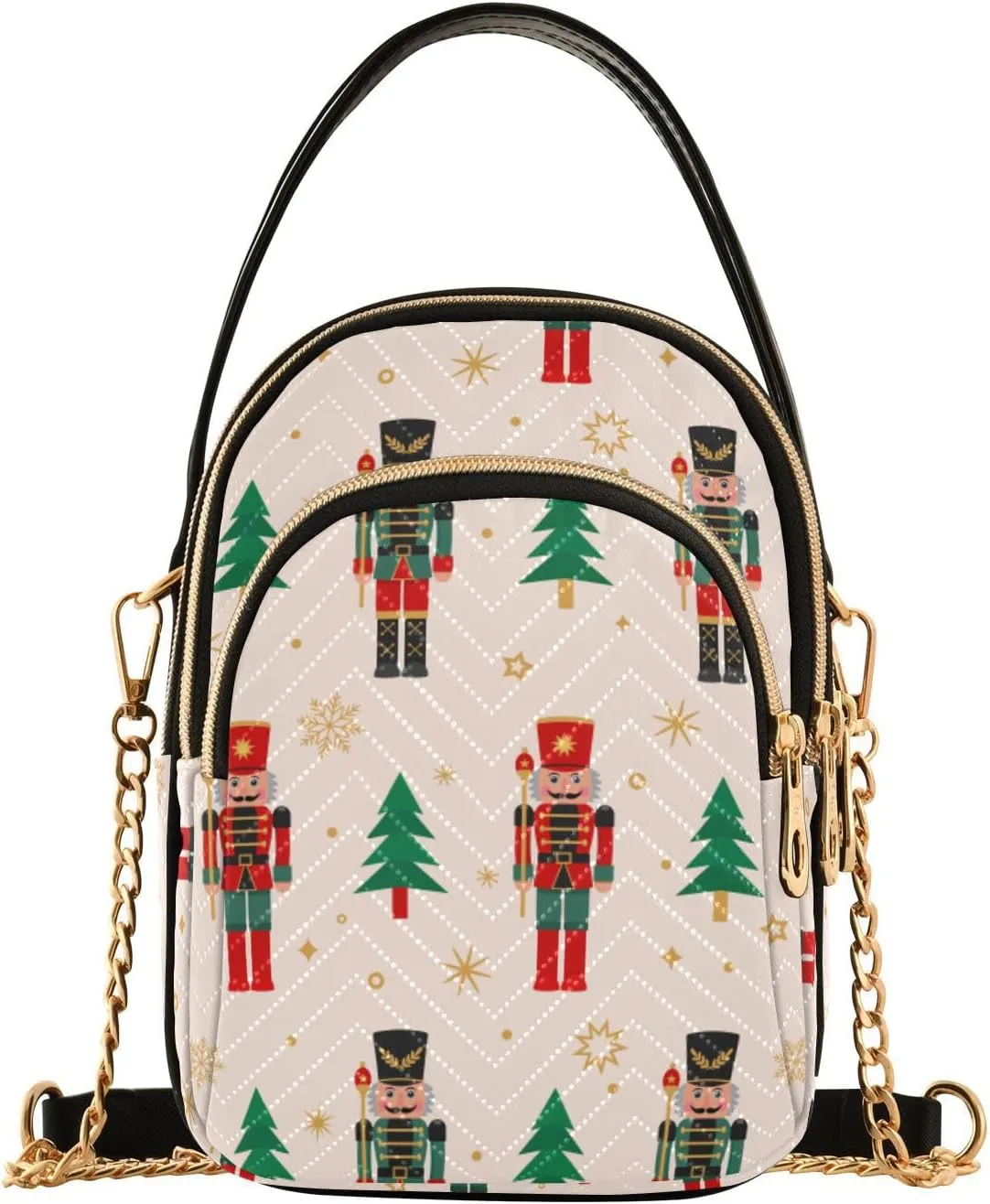 Holiday Festive Cell Phone Purse Crossbody Handbag Durable Shoulder Bag Travel Pouch