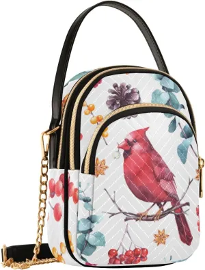 Holiday Festive Cell Phone Purse Crossbody Handbag Durable Shoulder Bag Travel Pouch
