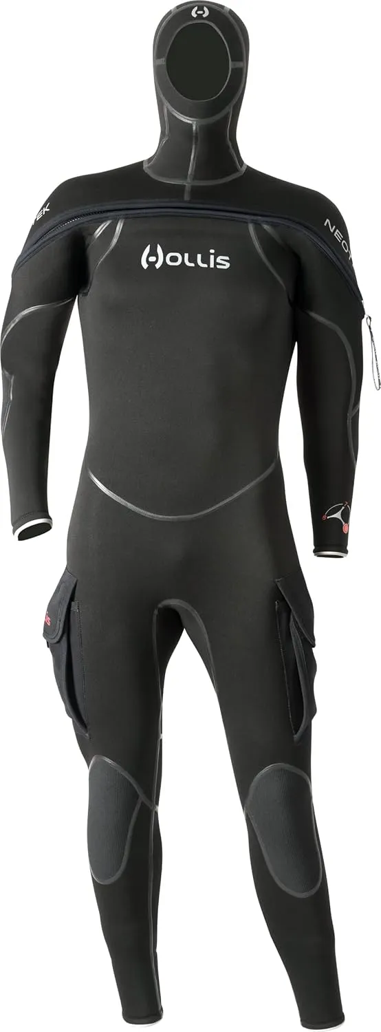 Hollis 8/7/6mm NeoTek V2 Unisex Hooded Semi-Dry Suit - XX-Large